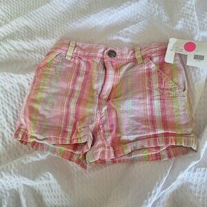 cherokee pink stripped shorts 5T
